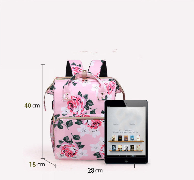 Multifunktionale Wickeltasche Rose