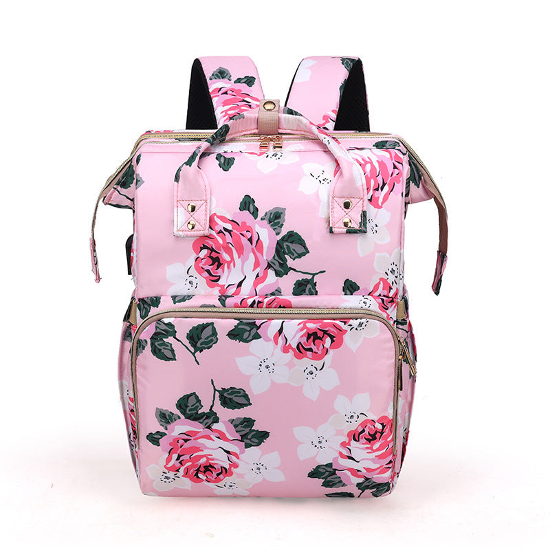 Multifunktionale Wickeltasche Rose