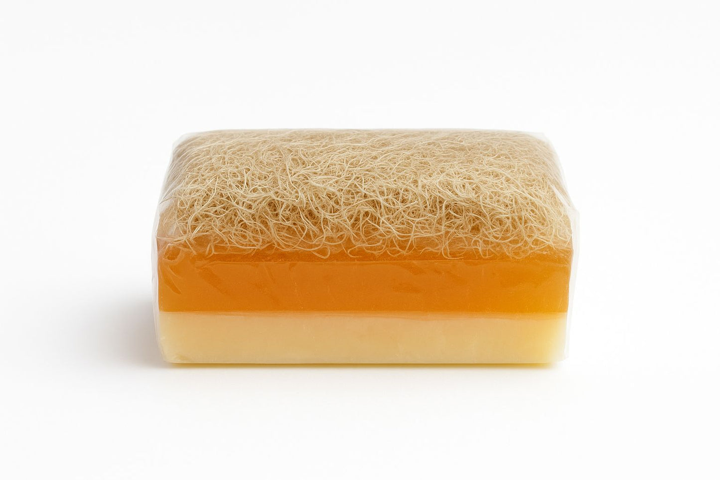 Eselsmilch-Honig-Seife mit Luffa-Schwamm - pH-neutral & handgemacht